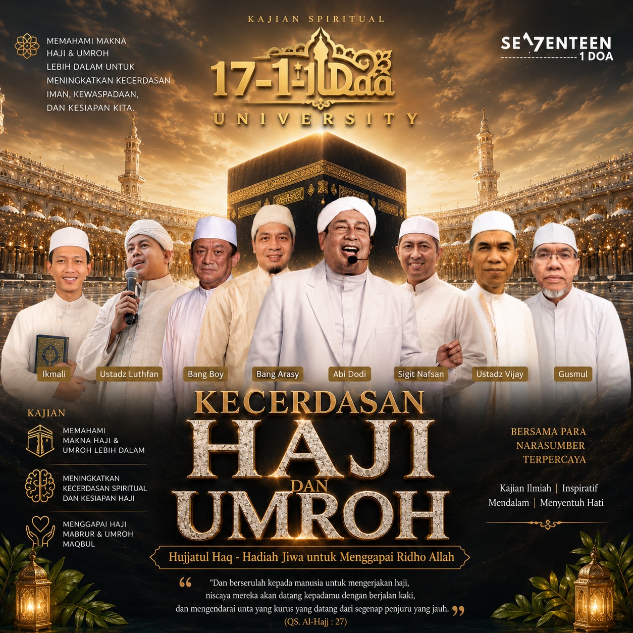 Poster Kecerdasan Haji dan Umroh
